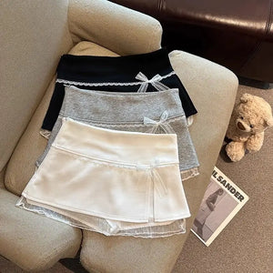VILZSTUDIOS Sweet Lace Low Waist Mini Skirt