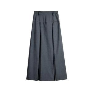VILZSTUDIOS Petite High Waist A-Line Midi Skirt