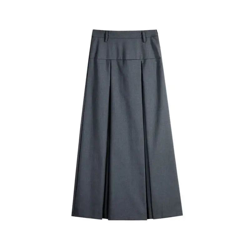 VILZSTUDIOS Petite High Waist A-Line Midi Skirt