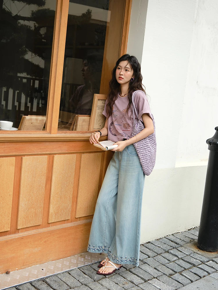 VILZSTUDIOS Stylish Loose Fit Cotton T-Shirt