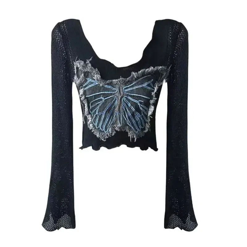 VILZSTUDIOS Butterfly Short Knit Shirt