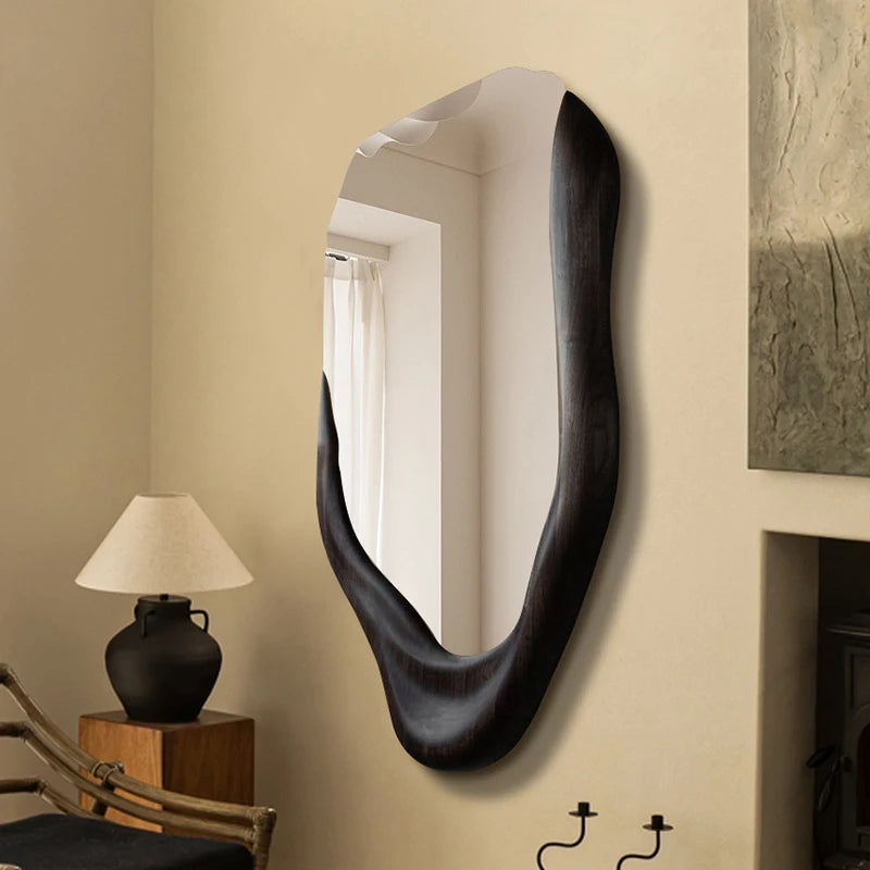VILZSTUDIOS Irregular Wall Mirror Living Room Modern Girls Men Bedroom Bathroom Luxury Funky Mirror Asymmetrical Espelhos Home Decorations