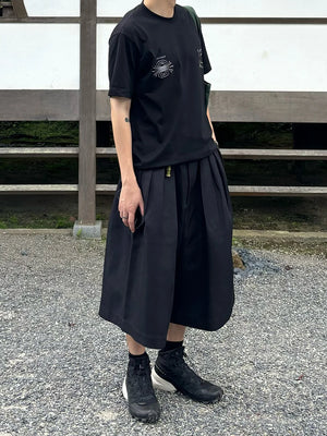 VILZSTUDIOS Black Baggy Pleated Front High Pants