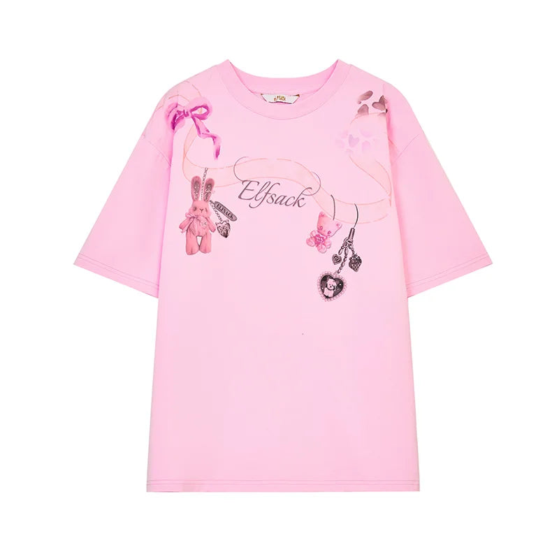 VILZSTUDIOS Cool Printed Short Sleeved T-Shirt