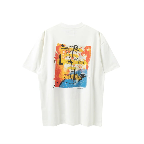Retro Graffiti Print Summer T-Shirt