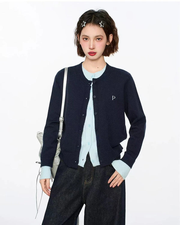 Cozy Round Neck Knit Cardigan