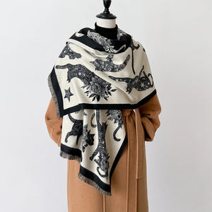 VILZSTUDIOS Animal Printed Cashmere Scarves