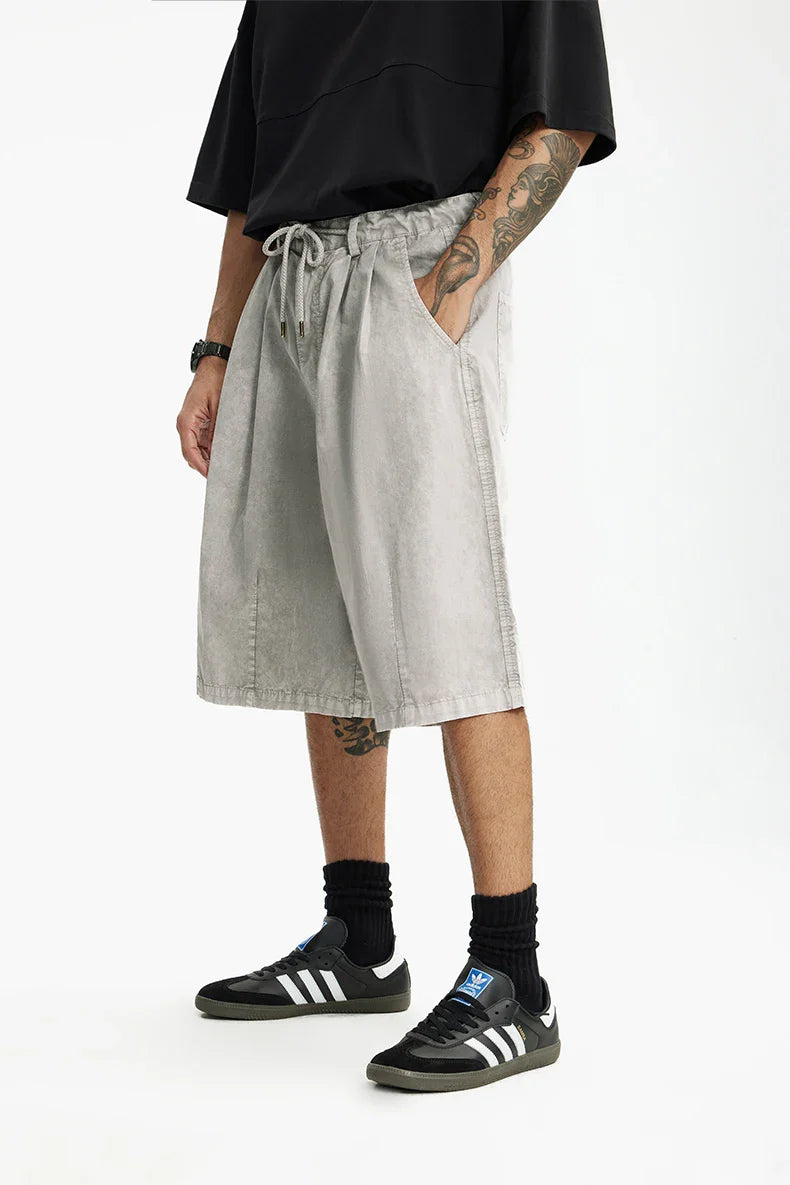 VILZSTUDIOS American Style Washed Cargo Shorts