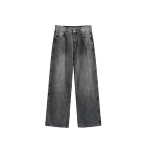 VILZSTUDIOS Retro Washed Stretch Straight Leg Jeans