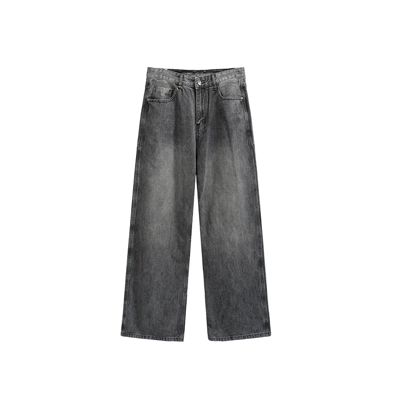 VILZSTUDIOS Retro Washed Stretch Straight Leg Jeans