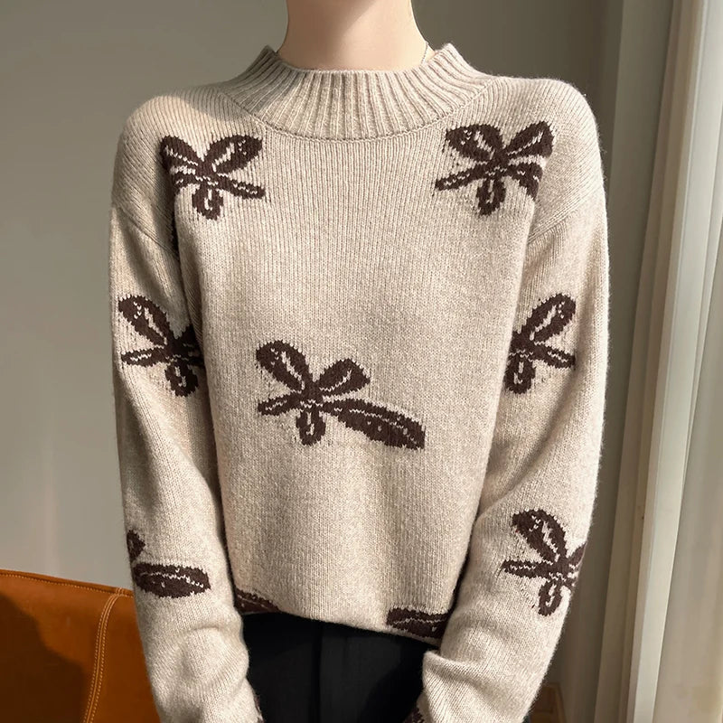 VILZSTUDIOS Cozy Cashmere Embroidered Sweater