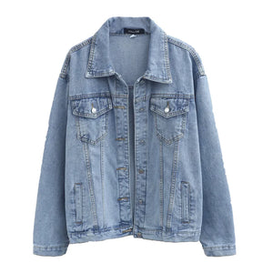 VILZSTUDIOS Oversized Vintage Denim Jacket