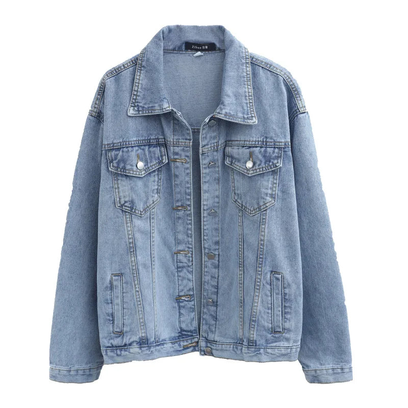 VILZSTUDIOS Oversized Vintage Denim Jacket