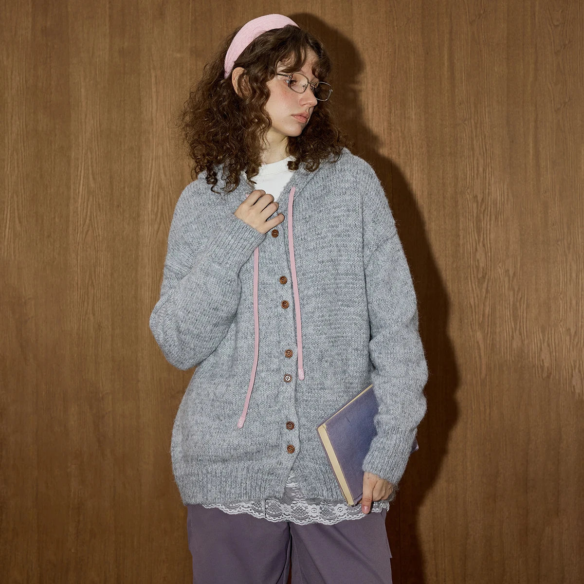 VILZSTUDIOS Soft Oversized Hooded Cardigan