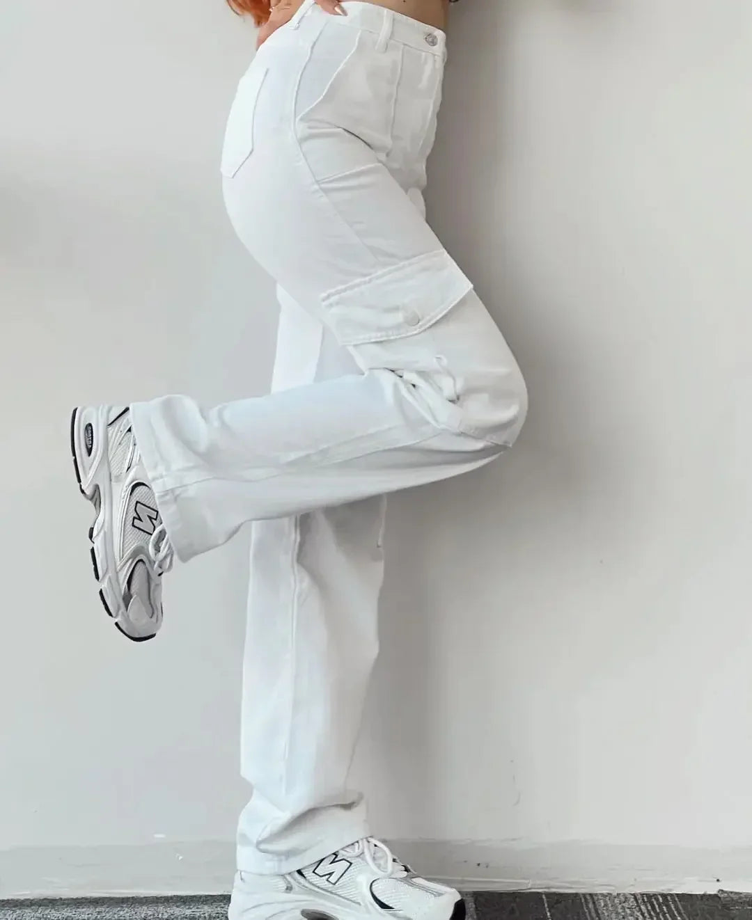 VILZSTUDIOS Solid Color Straight Leg Pants