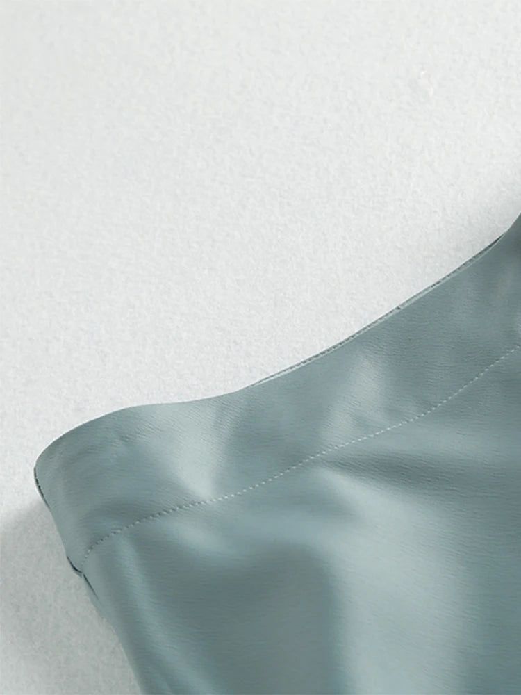 VILZSTUDIOS Elegant Satin Midi Skirt