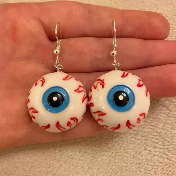 Quirky Gothic Eyeball Handmade Earring