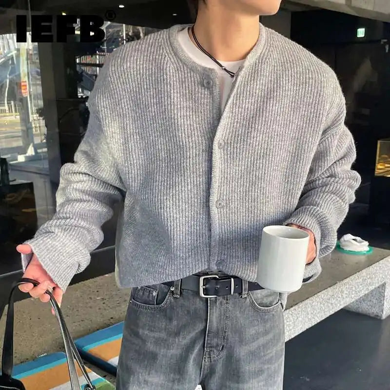VILZSTUDIOS Knit Korean Style Loose Cardigan