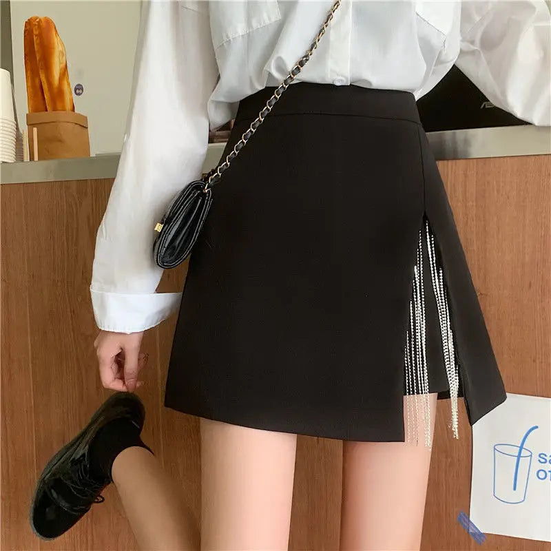 VILZSTUDIOS High Waisted A Line Mini Skirt
