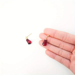 VILZSTUDIOS Vibrant Red Pomegranate Seed Dangle Earring