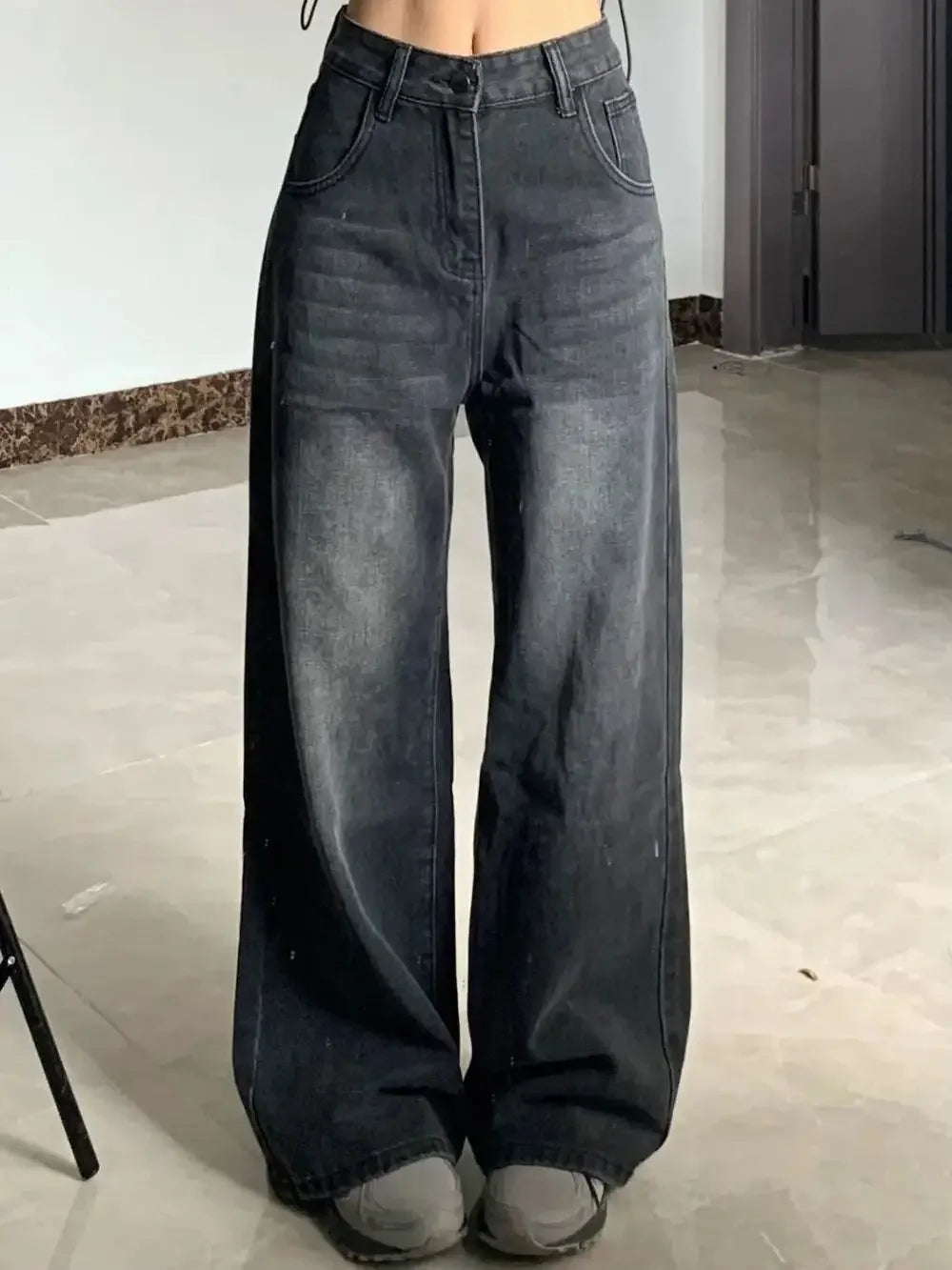 VILZSTUDIOS Flattering High Waist Loose Fit Jeans