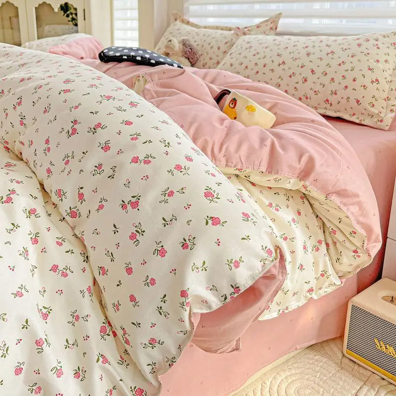 VILZSTUDIOS Adorable Zipper Duvet Cover Bedding Set