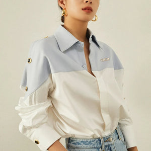 VILZSTUDIOS Patchwork Long Sleeve Shirt