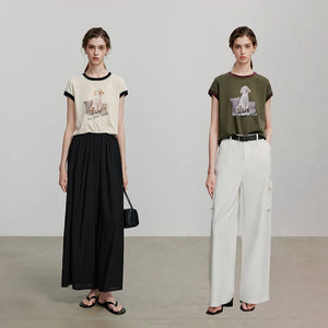 VILZSTUDIOS Soft Cotton Casual Summer T-Shirt