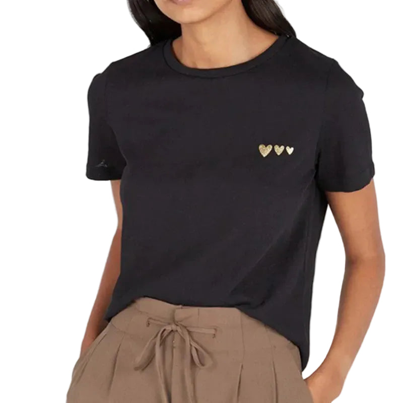 VILZSTUDIOS 3 Hearts Back Buttoned T-Shirt