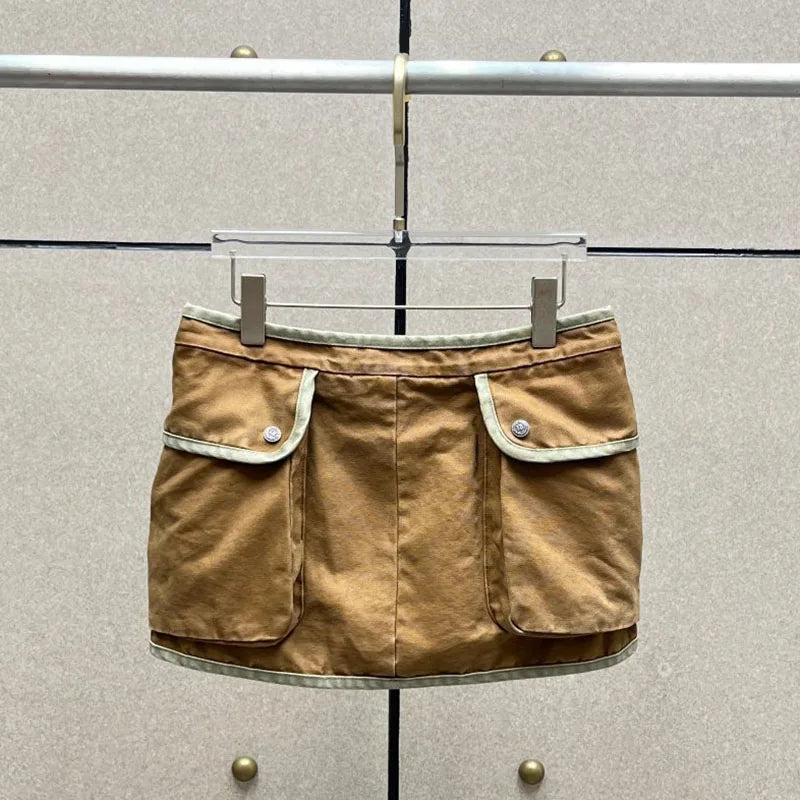 VILZSTUDIOS Y2K Color Collision Double Layer Jeans