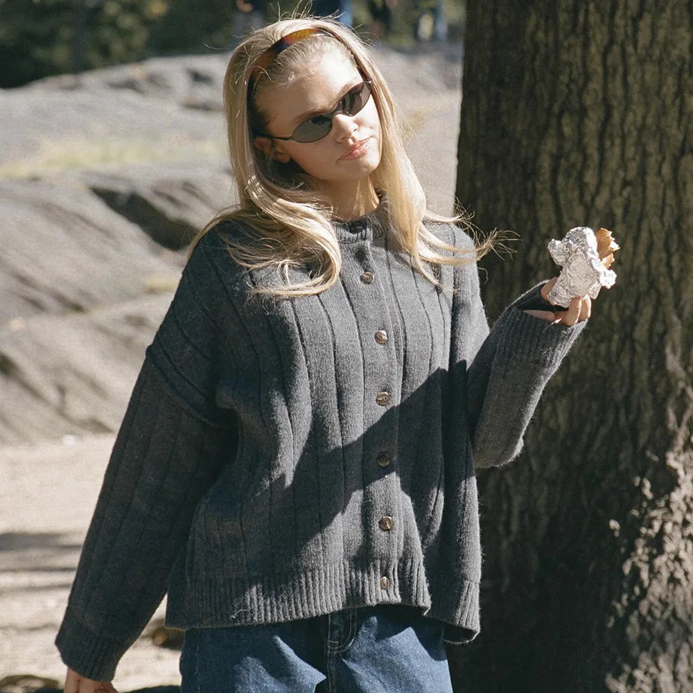 VILZSTUDIOS Loose Knitted Cardigan