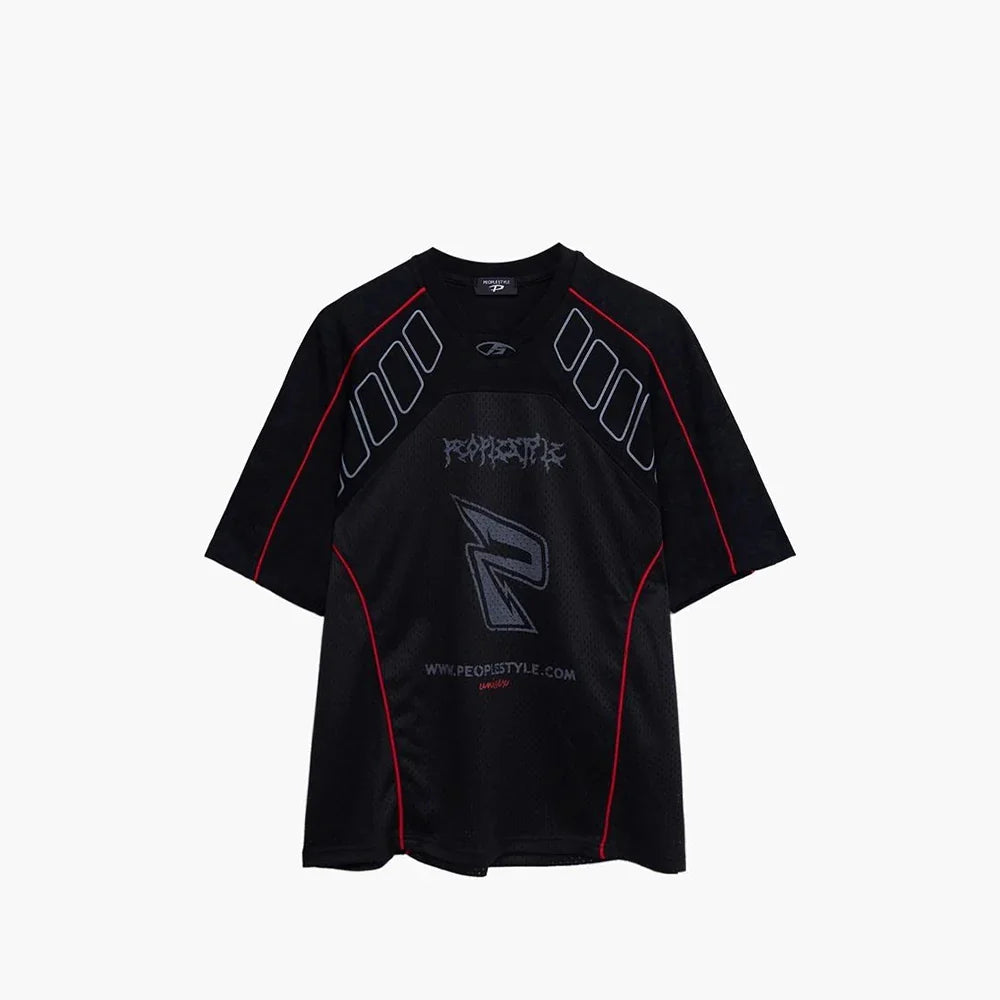 VILZSTUDIOS Breathable Mesh Racing Retro T-Shirt