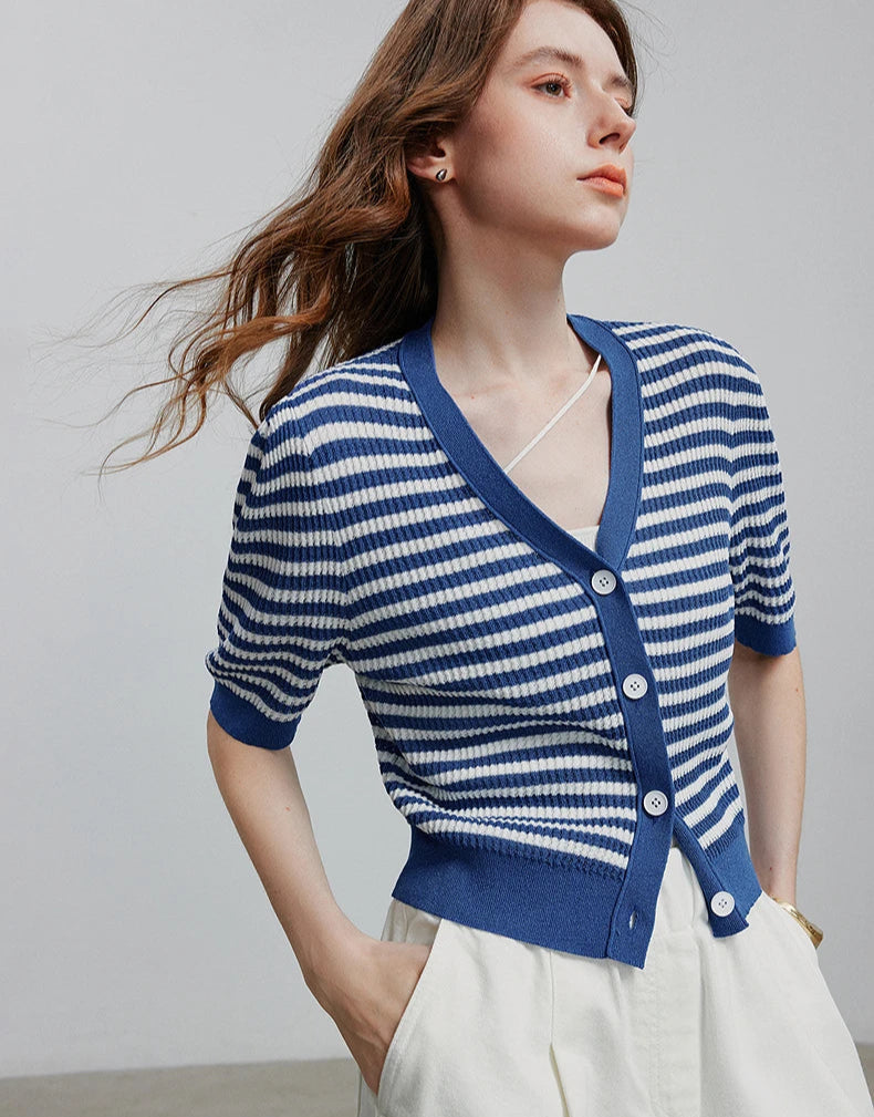 VILZSTUDIOS Stylish Knit Summer Cardigan