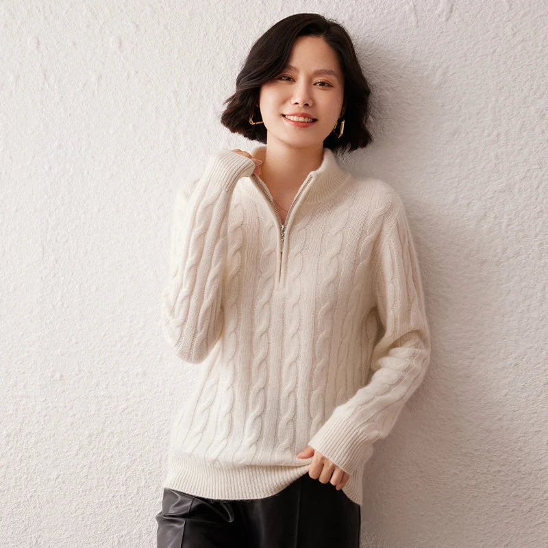 VILZSTUDIOS Thick Cashmere Turtleneck Sweater