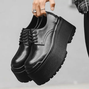 VILZSTUDIOS Trendy Big Head Leather Casual Shoes