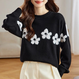 VILZSTUDIOS French Jacquard Knitted Sweater