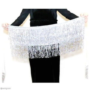 VILZSTUDIOS Glittery Sexy Belly Dance Hip Scarf