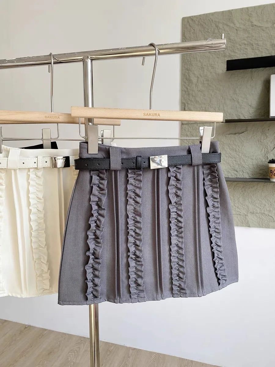 VILZSTUDIOS Chic Wood Edge Commuting Skirt Spring/Summer