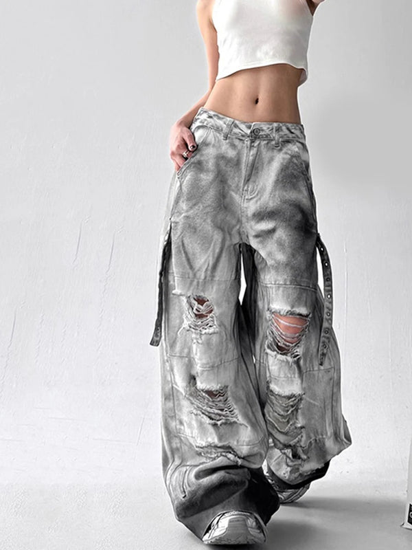 Vintage High Waist Wide Leg Jeans
