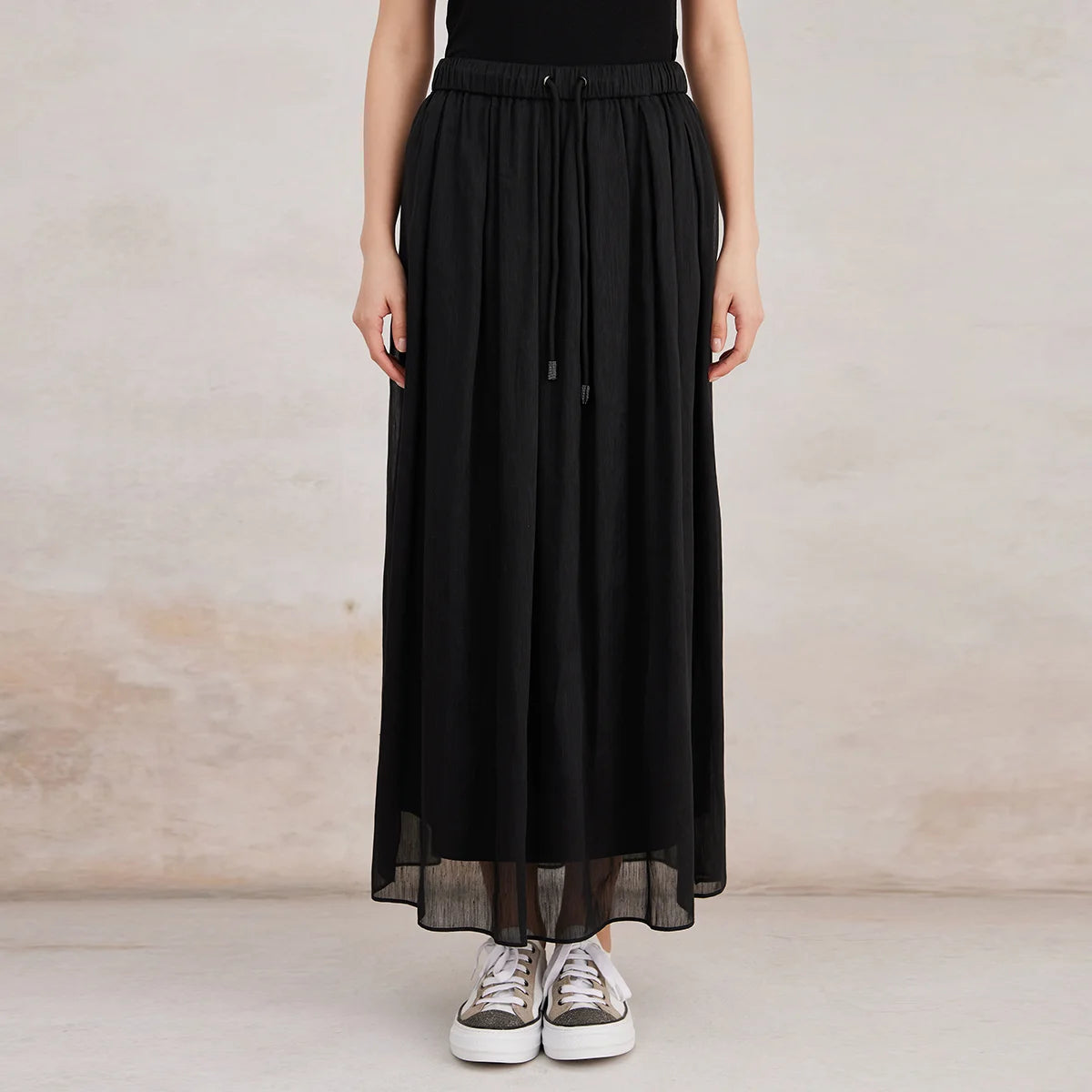 VILZSTUDIOS High Quality Linen Silk Skirts