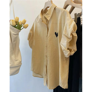 VILZSTUDIOS Chic Cotton Lantern Sleeve Shirt