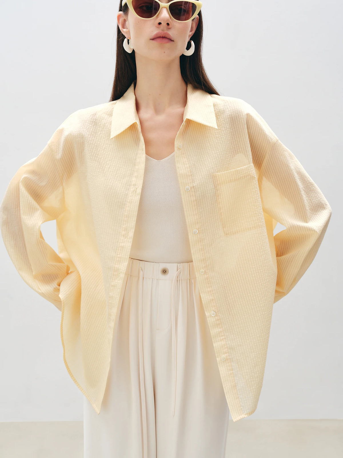 VILZSTUDIOS Versatile Minimalist Loose Casual Shirt