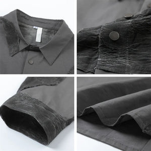 VILZSTUDIOS Oversized Stylish Patchwork Blouse Shirt