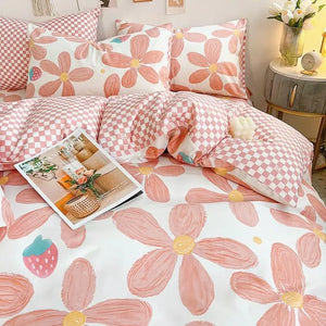VILZSTUDIOS Soft Floral Duvet Bedding Set