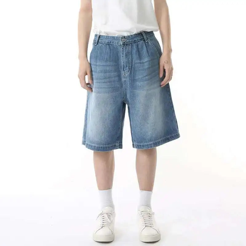VILZSTUDIOS Denim Loose Two Pieces Set