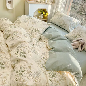VILZSTUDIOS Vibrant Floral Duvet Bedding Set