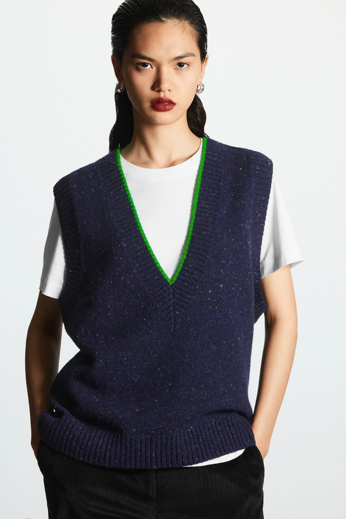 VILZSTUDIOS V-Neck Knitted Vest