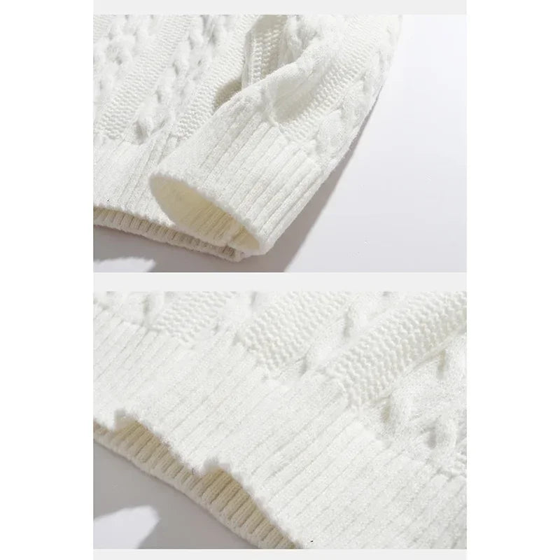 VILZSTUDIOS Classic Grey O-Neck Knitted Sweater