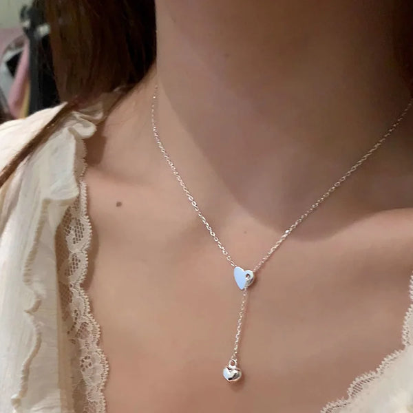 Elegant Heart Pendant Love Adjustable Choker Necklace