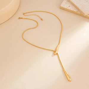 VILZSTUDIOS Elegant & Smooth Water Drop Pendant Necklace